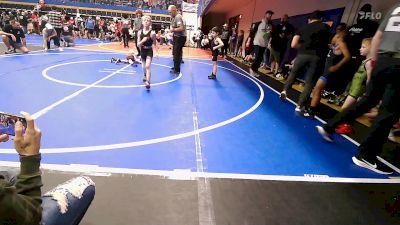 60 lbs Quarterfinal - Lincoln Sanders, Sallisaw Takedown Club vs Nacona Perry, Mcalester Youth Wrestling