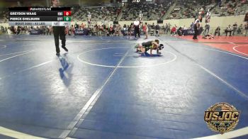 43 lbs Consi Of 4 - Greyson Waag, Keystone Wrestling Club vs Pierce Shelburn, Standfast