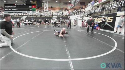 55 lbs Quarterfinal - Jace Wright, Tuttle Wrestling Club vs Karter Hanna, Standfast