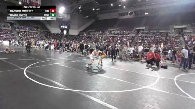 92 lbs Cons. Rd Of 16 - Beaudin Murphy, Billings Wrestling Club vs Blake Smith, Bear Cave Wrestling Club