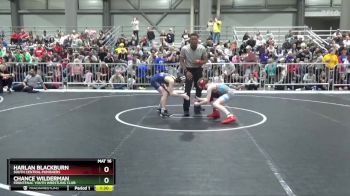 95 lbs Quarterfinal - Harlan Blackburn, South Central Punishers vs Chance Wilderman, Frontenac Youth Wrestling Club