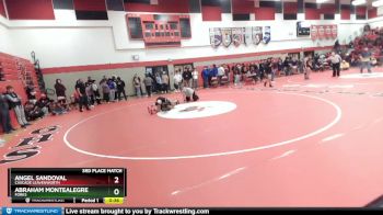 120 lbs 3rd Place Match - Angel Sandoval, Cascade Leavenworth vs Abraham Montealegre, Forks
