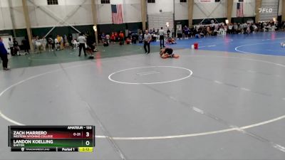 133 lbs Cons. Round 2 - Zach Marrero, Western Wyoming College vs Landon Koelling, Barton