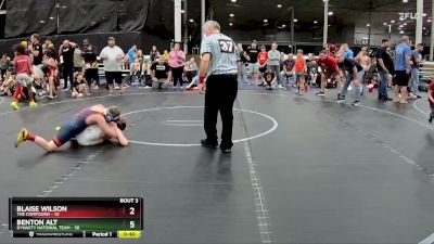 100 lbs Placement (4 Team) - Benton Alt, Dynasty National Team vs Blaise Wilson, The Compound