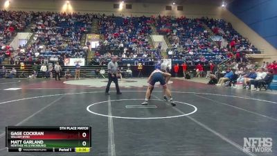 3 - 138 lbs 5th Place Match - Matt Garland, Heritage HS (Lynchburg) vs Gage Cockran, William Byrd