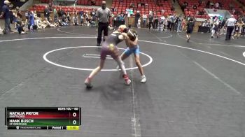 60 lbs Round 2 - Hank Busch, CP Wrestling vs Natalia Pryor, Unattached