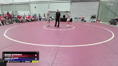 144 lbs Quarters & 1st Wb (16 Team) - Brodie Dominique, Ohio Blue vs Hagen Blanck, Kansas Blue