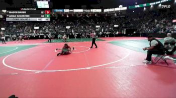 154 lbs Cons. Round 2 - Mason Baker, MFJ3 vs Aidan Goldstein, OAK3