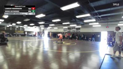 157 lbs Champ. Round 1 - Diego Gutierrez, Mira Mesa vs Landon Henderson, Valhalla