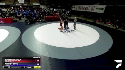 110 lbs Round 3 (16 Team) - Jennifer Favela, SDIKWA-FR vs Aubrey Soto, TCWA-FR