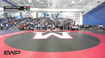 165 lbs Cons. Round 2 - Braden Greenlee, Olathe West vs Brecken Crist-Funk, Manhattan