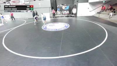 61 lbs Cons. Sub-semis - Dominic Simon, Titan Mercury Wrestling Club (TMWC) vs Jhey Sarique, South San Francisco Gator WC