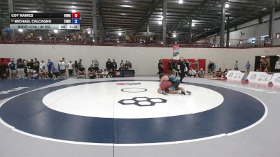 92 kg Cons. Sub-quarters - Coy Raines, Husky Elite Wrestling Club vs Michael Calcagno, Tar Heel Wrestling Club
