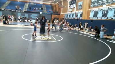 43-46 lbs Round 2 - Grayson Dorber, RWC - Roy Wrestling Club vs Colby Johnson, Morgan Wrestling Club