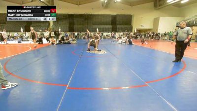 141 lbs Rr Rnd 3 - Micah Engelman, Mat Assassins Black vs Matthew Miranda, Derry Kings