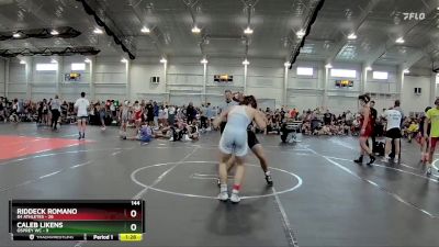 144 lbs Round 4 (6 Team) - Caleb Likens, Osprey WC vs Riddeck Romano, 84 Athletes