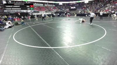 D3-106 lbs Cons. Round 1 - Chase Heimerman, Cedar Grove-Belgium vs Gunnar Lambert, Princeton/Green Lake