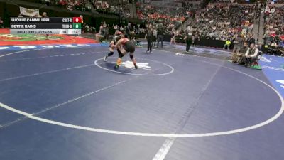 G125-5A 3rd Place Match - Lucille Cammilleri, Chatfield Girls vs Bettie Rains, Thornton Girls
