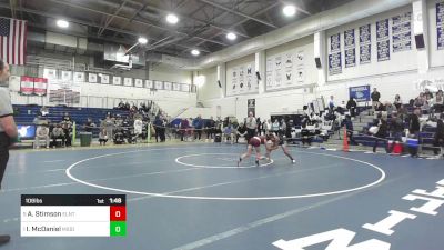 106 lbs Semifinal - Angel Stimson, East Lyme/Norwich Tech vs Isaiah McDaniel, Middletown