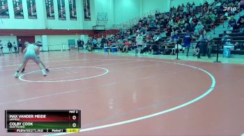 133 lbs Quarterfinal - Max Vander Meide, Linfield vs Colby Cook, Unattached