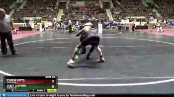132 lbs Cons. Round 3 - Tyrese Pitts, Opelika Hs vs Cody Godwin, Elberta HS