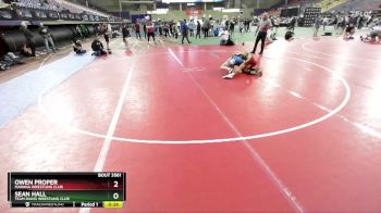 132 lbs Cons. Round 7 - Owen Proper, Marana Wrestling Club vs Sean Hall, Team Idaho Wrestling Club