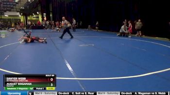 95 lbs Round 5 - August Wagaman, Pack732 vs Sawyer Webb, No Nonsense Wrestling