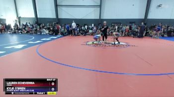 94-101 lbs Quarterfinal - Lauren Echeverria, COWA vs Kylie O`Brien, Fitness Quest Wrestling Club
