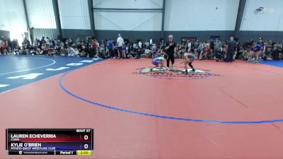 94-101 lbs Quarterfinal - Lauren Echeverria, COWA vs Kylie O`Brien, Fitness Quest Wrestling Club