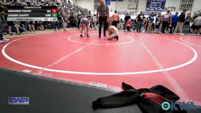 100 lbs Semifinal - Benjamin Fisher, Salina Wrestling Club vs Jagger Leavitt, Ponca City Wildcat Wrestling