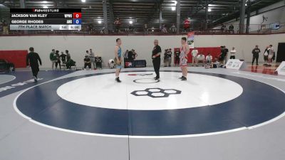 97 kg 7th Place Match - Jackson Van Kley, West Point Wrestling Club vs George Rhodes, Apex Wrestling School