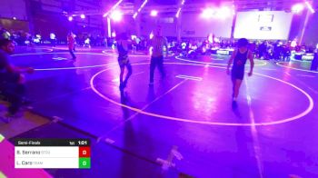 83 lbs Semifinal - Braxten Serrano, Stout Wrestling Academy vs Landon Caro, Team Aggression
