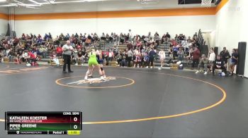 J-4 lbs Cons. Semi - Kathleen Koester, Big Game Wrestling Club vs Piper Greene, DC Elite