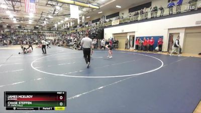 150 lbs Cons. Round 3 - Chase Steffen, St. Croix Falls vs James McElroy, Bloomer