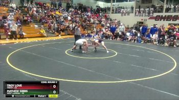 175 lbs 2nd Wrestleback (16 Team) - Troy Love, Troup vs Mathew Gibbs, West Laurens