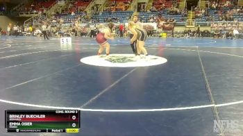 250 lbs Cons. Round 3 - Brinley Buechler, Bismarck vs Emma Osier, Fargo