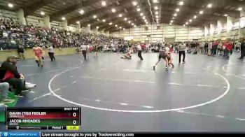 150 lbs Cons. Round 4 - Jacob Rhoades, Uintah vs Davin (Tisi) Fedler, Springville