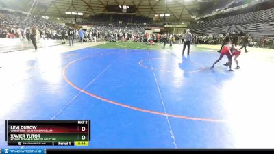 125 lbs Champ. Round 2 - Xavier Tutor, Kitsap Ironman Wrestling Club vs Levi Dubow, Wrestling Club Tacoma Slam