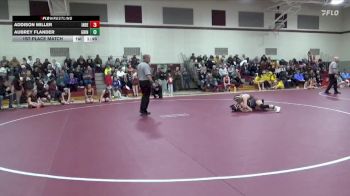 141-144 lbs 1st Place Match - Addison Miller, Independence Girls vs Aubrey Flander, Grinnell Girls