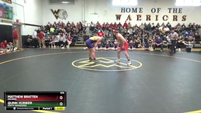 175 lbs Semifinal - Quinn Huinker, South Winneshiek vs Matthew Bratten, Oelwein