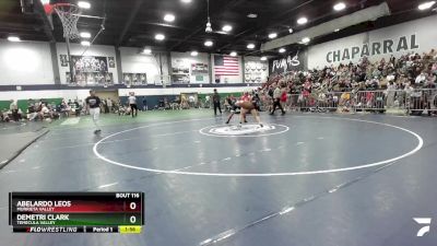 190 lbs Semifinal - Demetri Clark, Temecula Valley vs Abelardo Leos, Murrieta Valley