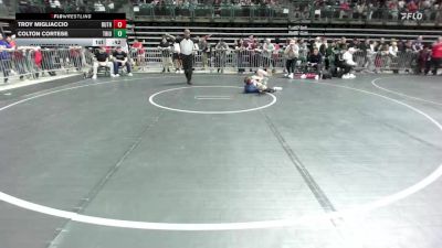 80 lbs Quarterfinal - Troy Migliaccio, Ruthless WC vs Colton Cortese, Triumph Trained