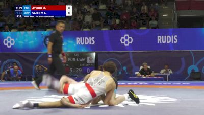 61 kg Final 3-5 - Omar Ayoub, Puerto Rico vs Adlan Saitiev, Uww