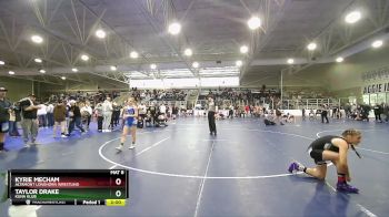 105 lbs Champ. Round 1 - Kyrie Mecham, Altamont Longhorn Wrestling vs Taylor Drake, Kuna Klub