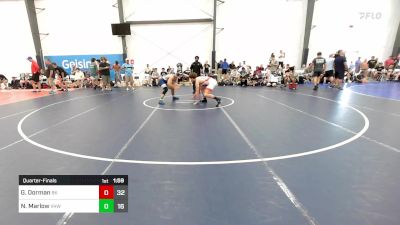 148 lbs Quarterfinal - Gabriel Dorman, Bad Karma vs Nicholas Marlow, VHW Black