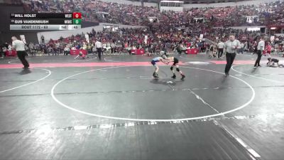 63 lbs Champ. Round 2 - Will Holst, Prescott Wrestling Club vs Gus Vandenbush, Nicolet Knights Wrestling Club