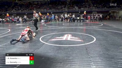 65 lbs Round Of 16 - Austin Kosanko, Belle Vernon vs Logan Donnelly, Wyalusing