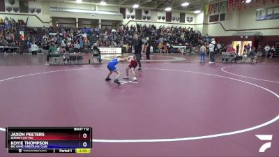 10UB-2 lbs Round 2 - Jaxon Peeters, Durant Cat Pac vs Koyie Thompson, Big Game Wrestling Club