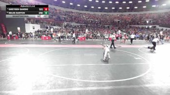 54 lbs Quarterfinal - Greysen Ganski, Team Nazar Training Center vs Miles Barton, Stoughton Vikings Wrestling Club