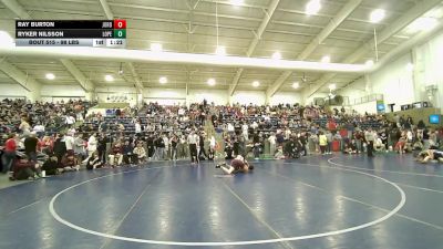 98 lbs Cons. Sub-rd Of 16 - Ray Burton, Jordan vs Ryker Nilsson, Lone Peak